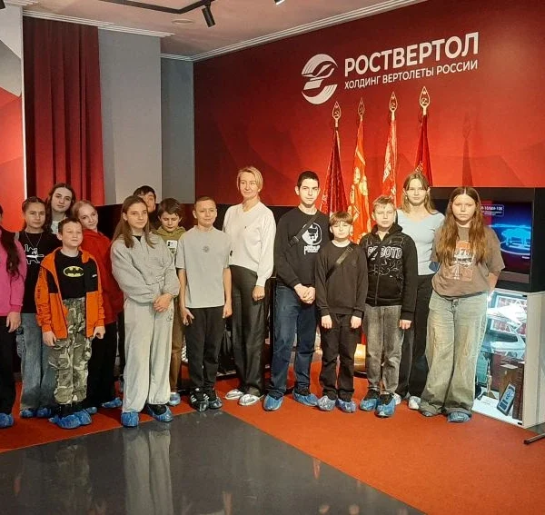 Учащиеся школы №61 6 Ж класса посетили музей предприятия «Роствертол»