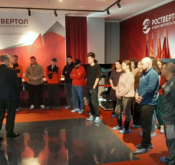 Студенты-практиканты ДГТУ посетили музей предприятия «Роствертол»