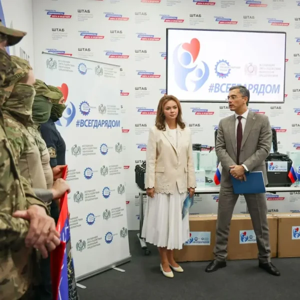 СоюзМаш России передал оборудование батальону «Цимла» в рамках акции #Всегда рядом. Заместитель председателя ростовского отделения приняла участие в мероприятии